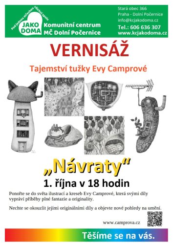 výstava, vernisáž, ilustrace, kresby, fantazie